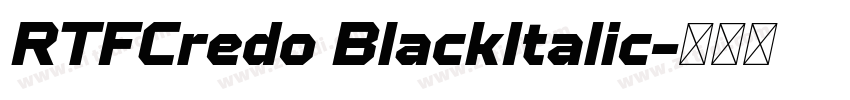 RTFCredo BlackItalic字体转换